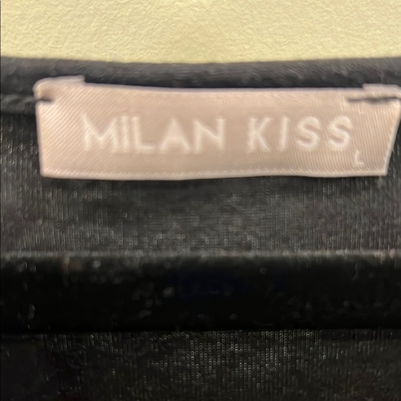 Black Fitted Ruffled Blouse - Picture 2 of 5